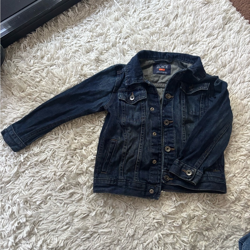 The Children's Place Dark Blue Jean Jacket for Kids